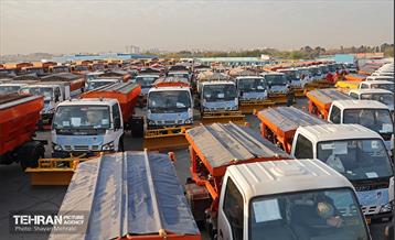 رزمایش زمستانه مشترک شهرداری تهران و پلیس راهور 49