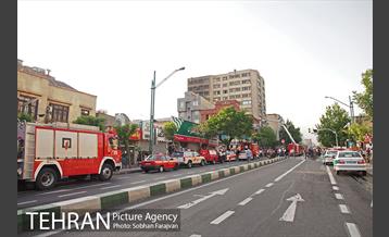 آتش سوزی پاساژ مهستان 25