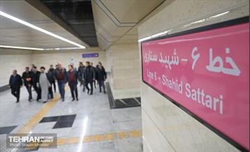 تست گرم بخش میانی خط ۶ مترو تهران 12