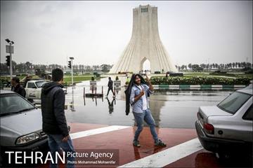 بارش باران پاییزی در تهران 16