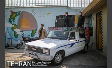 تکیه سیار عزای حسینی در پایانه تاکسیرانی سازمان آب 2