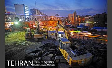 هم‌اکنون؛ جمع‌آوری کارگاه عمرانی میدان هفت تیر 17