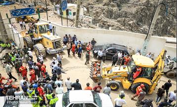 آغاز عملیات ساماندهی منطقه امامزاده داوود(ع) پس از سیلاب 20