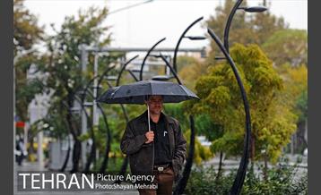 بارش باران پاییزی در تهران 4