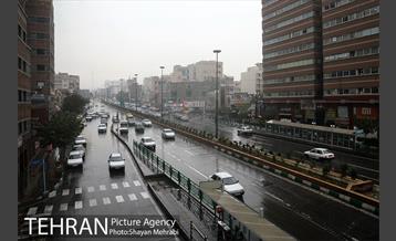 بارش باران پاییزی در تهران- 2