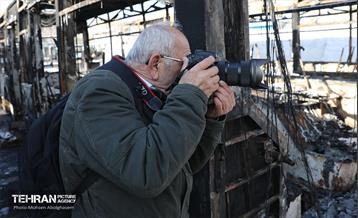 بازدید خبرنگاران رسانه‌های خارجی از تخریب اموال عمومی شهر 59