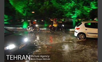 بارش شدید باران و تگرگ در تهران 32