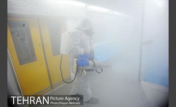 عملیات ضدعفونی کردن مترو تهران 32