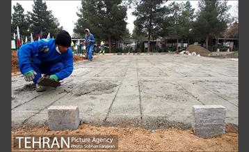 آماده سازی قطعه 50 برای شهدا آتش نشان 9