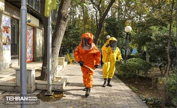 مانور انتشار مواد شیمیایی در منطقه۷