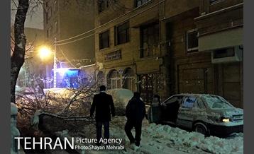 صبح برفی تهران 15