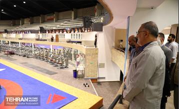 بازدید شهردار تهران از اردوی تیم ملی کشتی