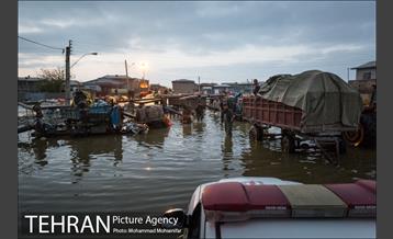 عملیات تخلیه آب از محلات گمیشان 31