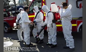 ضدعفونی و پاکسازی بازار تجریش 2