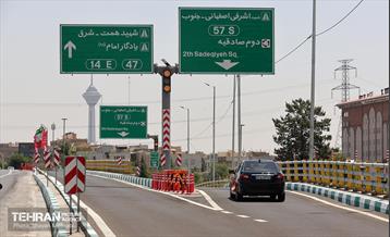 بهره‌برداری از تقاطع غیرهمسطح بزرگراه همت و اشرفی اصفهانی 40