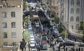 مراسم تشییع و خاکسپاری لاله های زهرایی در منطقه 5