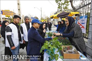 پاکسازی خیابان ولیعصر به مناسبت روز جهانی داوطلب 2