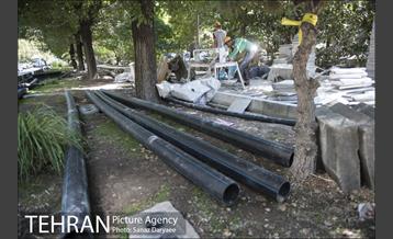 بازسازی سنگ فرش های بلوار کشاورز‎ 5