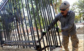 آخرین مراحل ساخت بوستان مادر و کودک "باغ نظر" 4