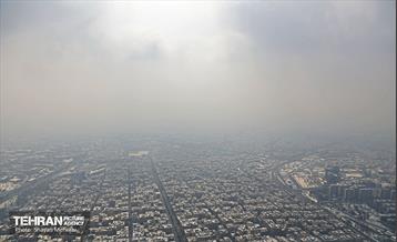 تهران برفی از نمای برج میلاد 45