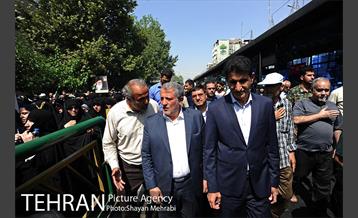 مراسم تشییع پیکرهای مطهر ۱۵۰ شهید تازه‌ تفحص‌ شده دفاع مقدس 22