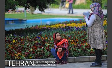 رویش گل های لاله در پارک شهر 17