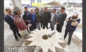 بازدید شهردار تهران از نهمین سمپوزیوم مجسمه سازی تهران 13