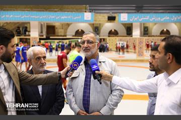 بازدید شهردار تهران از اردوی تیم ملی کشتی