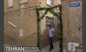 آذین بندی محله عودلاجان برای جشن نیمه شعبان 8