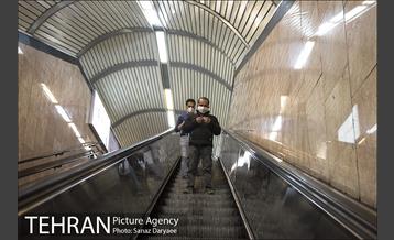 طرح فاصله گذاری اجتماعی در مترو تهران 12