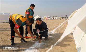 مانور تمرین اسکان اضطراری کلانشهر تهران 34