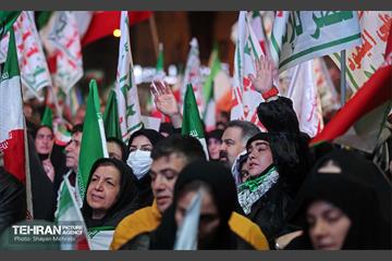 اجتماع مردم غیور تهران در قدردانی از همراهی جبهه مقاومت یمن 35