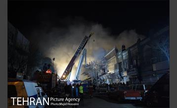 امداد رسانی شبانه در حادثه پلاسکو 26