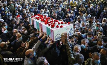 تشییع دو شهید گمنام دفاع مقدس در وزارت ورزش و جوانان 23