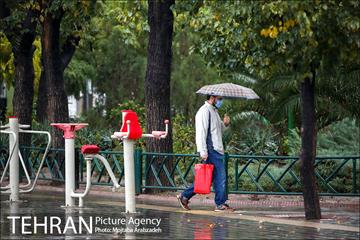 بارش باران پاییزی در تهران 10