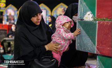 مراسم وداع با پیکرهای مطهر ۱۱۰ شهید گمنام دفاع مقدس 30