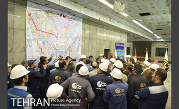 بازدید شهردار تهران از پایانه خط 6 مترو تهران -2 9