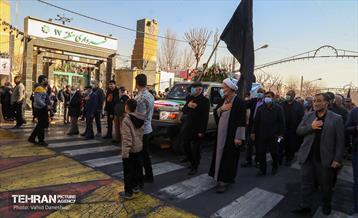 تشییع و تدفین پیکر مطهر دو شهید گمنام در منطقه 17