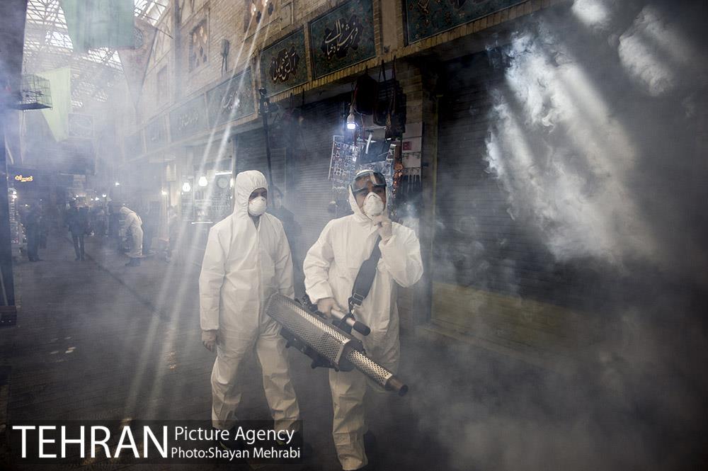 ضدعفونی و پاکسازی بازار تجریش 32