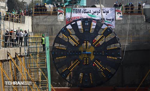 مونتاژ قطعه اصلی دومین دستگاه TBM خط 10 16