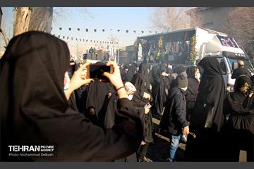تشییع دو شهید گمنام در منطقه 15