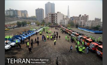 مانور عملیات برف روبی شهرداری منطقه شش 19