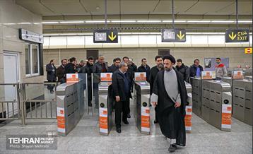 تست گرم بخش میانی خط ۶ مترو تهران 10