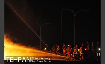 آتش سوزی در مخزن سوخت پالایشگاه تهران 19