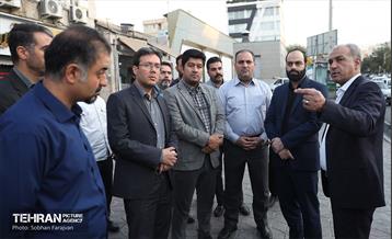 بازدید مدیرکل حوزه شهردار تهران از پروژه پل‌های مکانیزه عابرپیاده 41