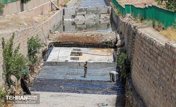 ترمیم و مرمت کانال سرخه حصار در شرق تهران 20