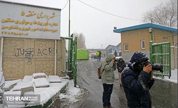 بازدید اصحاب رسانه از خدمات برف‌روبی منطقه 5 شهرداری تهران 14