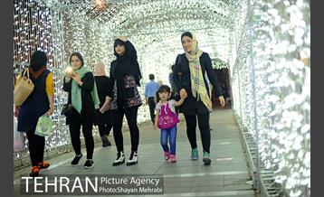 تونل نوری بوستان دانشجو به مناسبت دهه کرامت 12