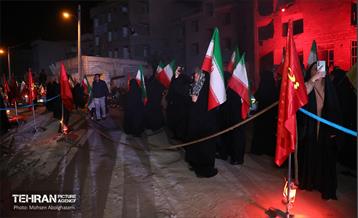 یادمان شهدا در محل تجاوز آمریکایی-صهیونیستی به ساختمان‌های مسکونی 19