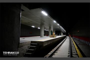 تست گرم بخش شمالی خط ۶ مترو تهران 5